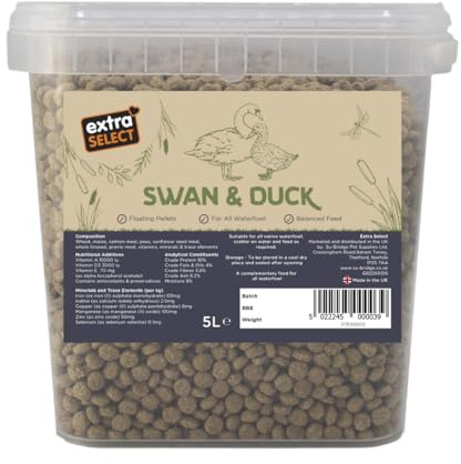Extra Select Premium Floating Swan and Duck Feed, 5 Litre