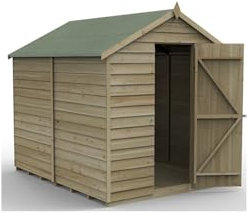 Forest Garden 4LIFE Apex Shed 4x6 - Single Door - No Windows