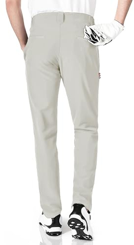 Homme Golf Pantalon Imperméable Extensible Sports Golf Pants avec 4 Poches | Résistant à l'eau, respirant, extensible, taille élastique, 2 poches zippées, 3 poches avec porte-t-shirt