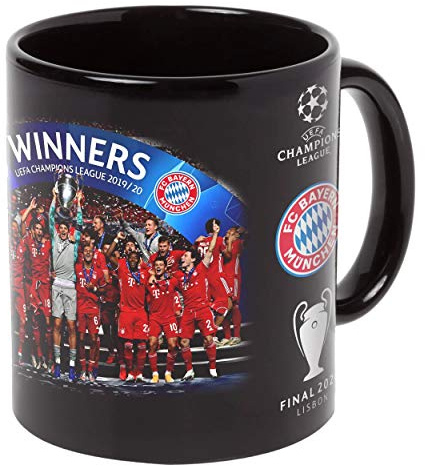 FC BAYERN MÜNCHEN Tasse Champions 2020 schwarz