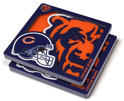 YouTheFan NFL Chicago Bears Logo Series Coaster