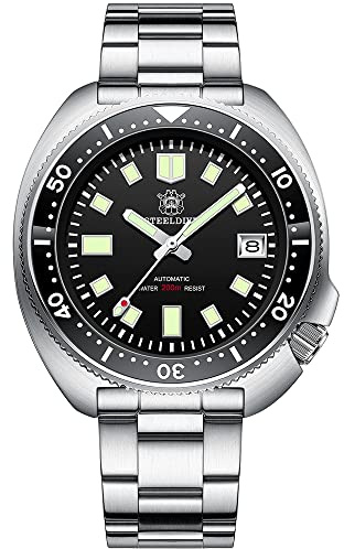watchdives Steeldive Herrenuhr Automatik 1970 SD1970 Armbanduhr NH35 Uhrwerk 200M Taucheruhren