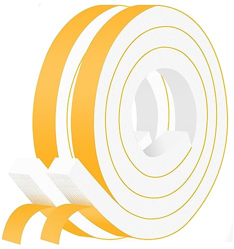 YIMIKI Dichtband Selbstklebend 25mm x 20mm, Zugluftstopper für Türspalt | Schließt große untere Türspalten, dämpft Lärm & Vibration, Hochdichter Schaumstoff, einseitig, abnehmbar, rückstandsfrei
