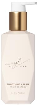 Goldie Locks Anti-Frizz Smoothing Cream - Moisturizing and Boosts Softness & Elasticity - Locks Out Frizz for Shine - Safe for Extensions & Color-Treated Hair - Protein-Free - 5.1 fl oz