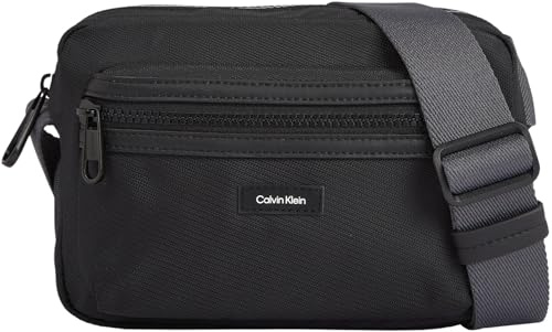 Calvin Klein Herren Crossbody Bag Tasche Ck Essential Camera Bag mit Reißverschluss, Schwarz (Ck Black), Einheitsgröße