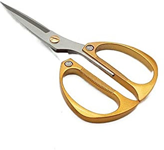 Bastelschere, Schere for Haushalt, Nähen, Bastelschere, rostfrei, scharf, starke Schere, Gold-/Silberschere