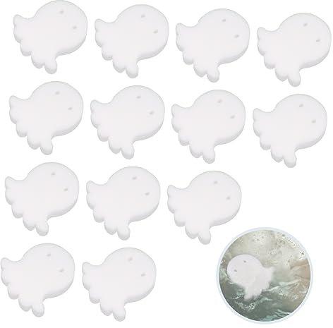 Éponge Absorbante D'huile pour Piscine, Pieuvre, 20 Pièces, Blanche