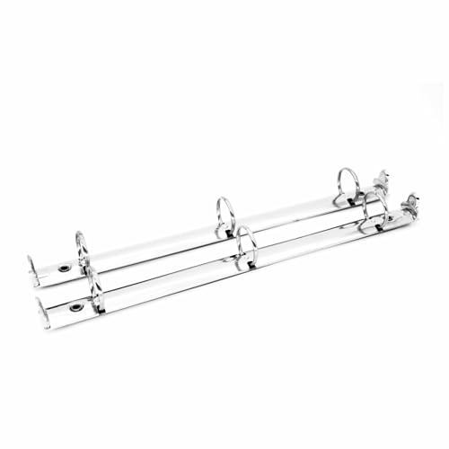 JJNUSA 2 Pieces Metal Standard Letter Size Notebook 3-Ring Binder Mechanism Replacement Kit,3 O Rings, Loose Leaf Binding Spines Combs for Organizers Planners