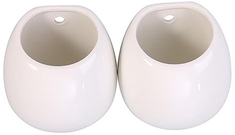 POPETPOP 2St Hängender Pflanzer slico Succulent Plants hyldm hängende Pflanzgefäße Wandpflanzgefäße Anlage Vase hängende Weißwarentöpfe hängender Blumentopf Sukkulenten schmücken Aufhänger