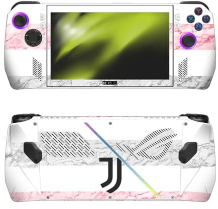 Head Case Designs Offizielle Juventus Football Club Away 2023/24 Match Kit Vinyl Haut Aufkleber Abziehbild Abdeckung kompatibel mit Asus ROG Ally