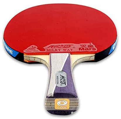 XaEjNzwDT Palas Ping Pong Ping Pong Set de Ping Pong Pala de Ping Pong recreativa, Raqueta de Tenis de Mesa con Hoja de Madera, Pelotas de Ping Pong con empuñaduras de Goma Jet Basic