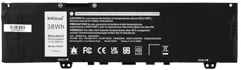 KHlove 38Wh F62G0 Laptop Batería para DELL Inspiron 13 7000 7370 7380 7386 5370 7373 2-in-1 P83G Vostro 5370 D1525S D1505G R1605S D2505G Series 39DY5 039DY5 F62GO RPJC3 P83G001 P83G002 CHA01 0RPJC3