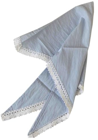 Anevous Boho Stirnband Damen, Spitze Dreieck Kopftücher Sommer Strand Bandanas Turban Mode Haarbänder Haar Zubehör Haarschal für Frauen und Mädchen, Hochzeit, Yoga,Hellblau