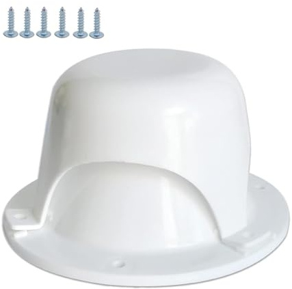 Tapa de ventilación de techo para caravana, cubierta de ventilación de alcantarillado ajustable de repuesto para remolques de RV, tapa de techo blanca para mejorar el flujo de aire y control de