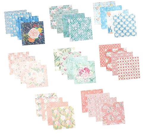 HAWILLOSCH 32hojas Suministros Scrapbooking Papel De Arroz Para Decoupage Decoración Manualidades