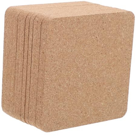 Cabilock 12piezas Posavasos De Corcho Granel Salvamanteles De Corcho Tapete De para Platos Calientes Láminas De
