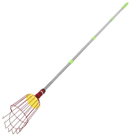 BESPORTBLE 1.6m Einstellbarer Obstpflücker Mit Korb Teleskopstiel Für Bequemes Ernten Von Äpfeln Mangos Und Mehr Leicht Und Tragbar Für Gartenarbeiten