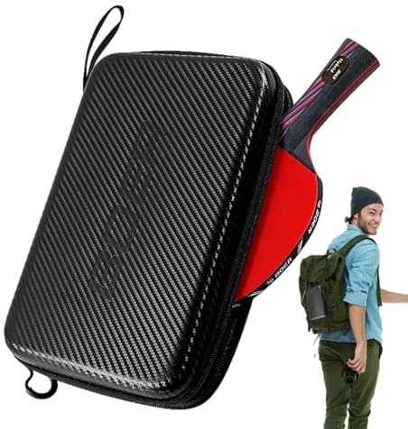 Hugsweet Tischtennisschlägertasche Tischtennisschläger-Hülle Tischtennis Schlägerkoffer Hardcase für perfekten Schutz