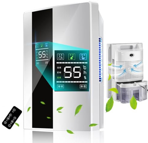 Deumidificatore Da 2,2 L,Assorbitore Di Umidità Portatile E Silenzioso Con Tubo Di Scarico,Spegnimento Automatico,Risparmio Energetico,Adatto Per 15~30M² Camera Da Letto Seminterrato Cucina Armadio