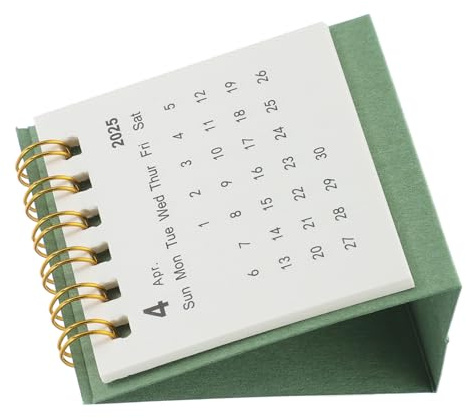 SHINEOFI 2025 Mini Calendario De Escritorio Planificador Diario Calendario De Escritorio Pequeño Calendario De Escritorio Decoración De Escritorio Calendarios De Adviento Calendario De