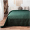 CalmyHOME Tagesdecke 200x220 Bettüberwurf Tagesdecken - Überwurf Mandala Sofaüberwurf Steppdecke Sofa Decke Bett Überwurfdecke Tages Decken Betthusse XXL Überdecke Gesteppte (Dunkelgrün)