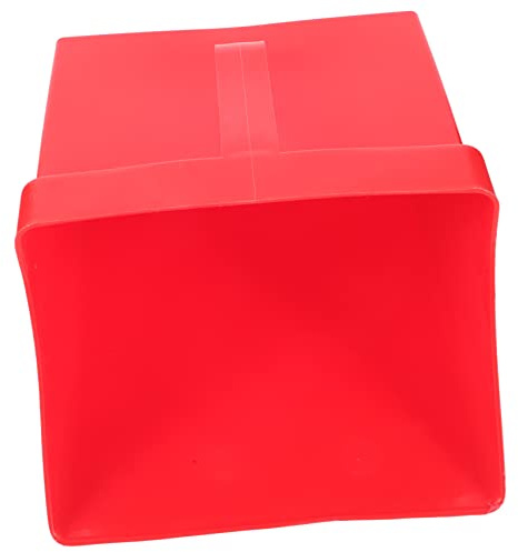 HOMOCONO Recogedor de Basura Rojo de Gran Capacidad Diseño Ergonómico y Mango Cómodo para Limpieza en Cocina y Bar Superficie Lisa y Elegante