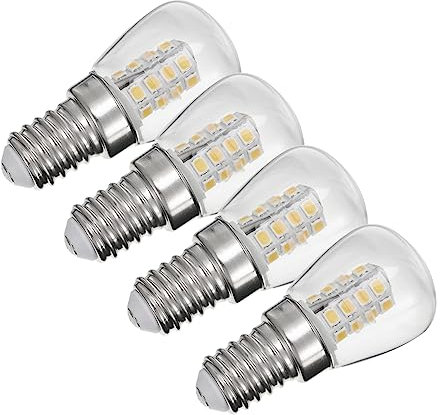 Lurrose 4piezas Bombilla Led Luz Para Refrigerador Reemplazo De Bombilla De Lámpara Para Refrigerador