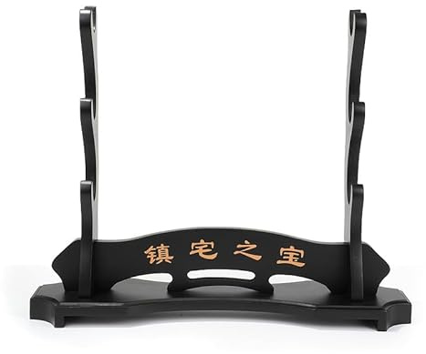 Udekit Support D'épée de Samouraï Japonais,Porte-Épée, Samurai Support pour Épée de Samouraï,Katana Stand,Couteau Katana, Wakizashi Tanto, Sabre Laser,Cosplay Katana Stand
