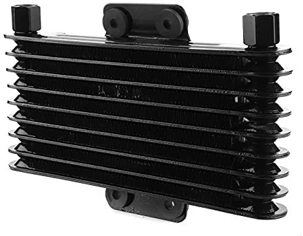 Universal Motorcycle Oil Cooler, Engine Cooler Cooling Radiator for Motorcycles ATV Dirt Bike, Motorbike Accessory, Suitable for Repair Stations