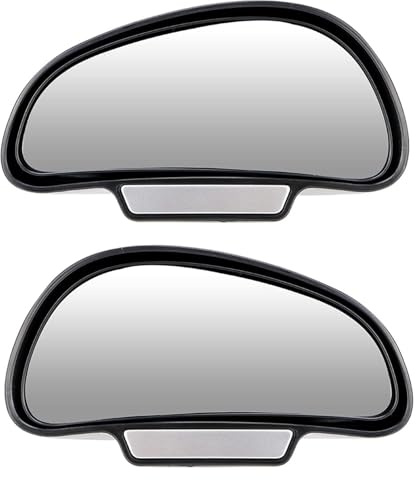 Espejo Retrovisor Auxiliar De Vidrio Convexo Para Estacionamiento Ángulo Muerto Ángulo Muerto Para Automóvil Plegado Automático(Negro)
