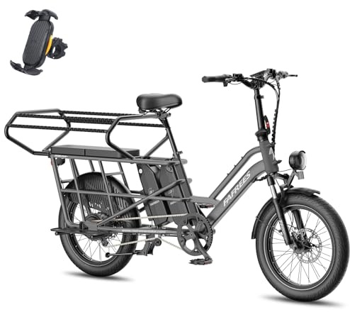 Fafrees FF20 CUV Familia Bicicleta eléctrica de 20 pulgadas, bicicleta eléctrica para hombre 25 km/h, 200 kg de carga y motor de 75 N.m, batería de 12 Ah / 576 Wh*2, frenos de disco hidráulicos