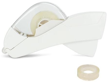 Automatischer Klebebandabroller mit 2 Rollen mit 12 mm Klebebändern zum Versiegeln von Kartons, ergonomischer Handschneider für den Versand, ergonomischer Spender