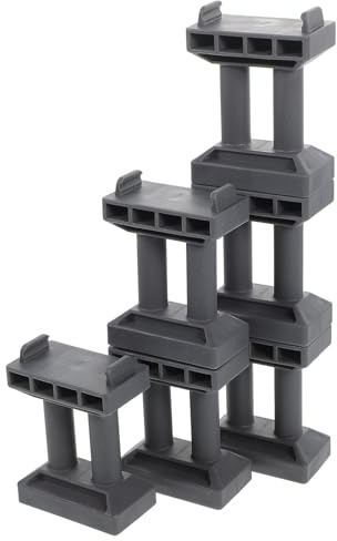 Warmhm 6 Stück Teiliges Brückenpfeiler Modell aus Langlebigem Stapelbare Spielbrücke für Rundes DIY Brückenstützen Zubehör für Holzeisenbahn und Zug