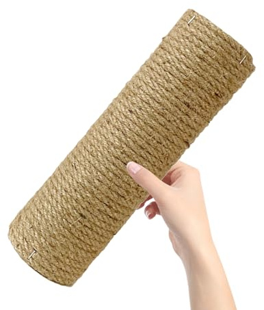GALPADA Poste de Recambio para Rascador de Gatos de Madera Natural 6 Cm Diámetro X 40 Cm Largo Columna de Escalada Resistente para Árbol de Gato Accesorios DIY para Muebles