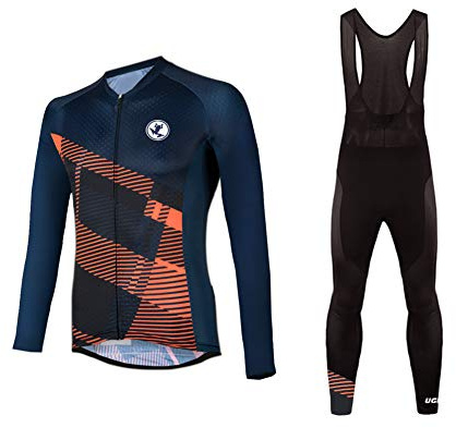 UGLY FROG Damen Fahrradbekleidung Set Lang Winter Radjacke und Fahrradhosen