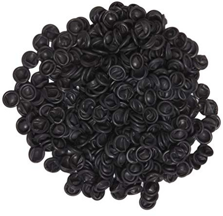 Supvox 100pcs Fingerlinge Latex Fingerschutz Einweg Anti Rutsch Antistatisch Schutzhüllen (Schwarz)