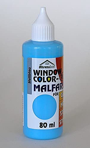 Unbekannt Ahrenshof Window Color Plus Fenstermalfarbe Hellblau 80 ml