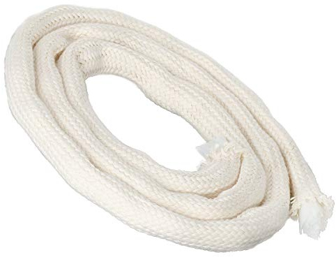 NKlaus 3m veke med glasfiber veke rund Ø 15mm för smältande ljus spritlampa oljelampa för renad lampolja paraffinolja trädgårdsbrännare paraffinlampa 1268