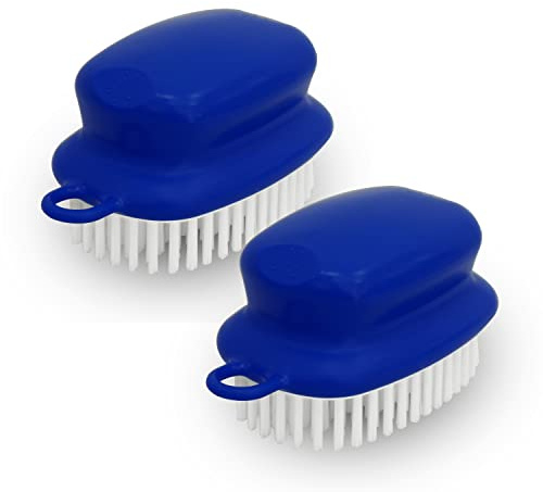 PHYEX 2-Pack Vegetable Brush, Non-Slip Grip Veggie Scrubber for Cleaning Food, Fruits, Potatoes