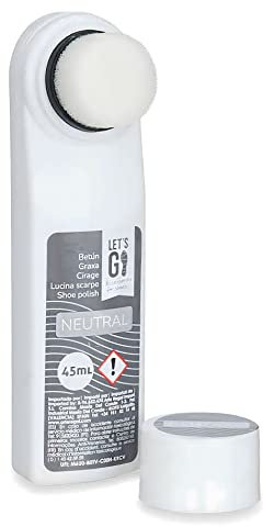 SCHUH POLITUR 45ml Schwamm flüssig Schuhpflege Schuhcreme Schuhputz Creme (Neutral - 07)