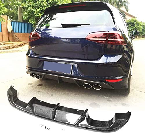 Auto Heckspoiler Heckstoßstange Diffusor Lip Spoiler Splitter für Volkswagen VW Golf 7 VII MK7 R R-Line 2014-2016, Auto Heckstoßstange Hecklippe Diffusor Heckstoßstange Diffusor Lippe Spoiler Kit