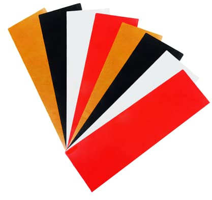 CURTEK 8 Pcs G10 Spacer Sheets 4 Colors Knife Handle Liners Material Knife Making Supplies 6.3 x 1.97 x 0.04 Inch for Knife Scales Slabs Making Supplies (4 Colors)