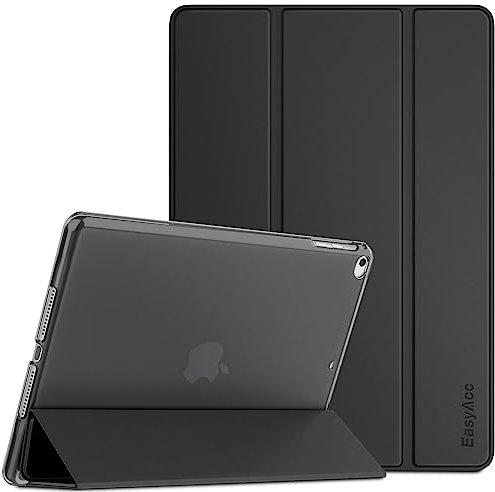 EasyAcc Hülle für iPad 9.7 Zoll 6. Generation 2018/5. Generation 2017/ iPad Air 2/ Air 1, Ultra Dünn Smart Schutzhülle mit Auto Schlafen/Wachen Funktion, Schwarz