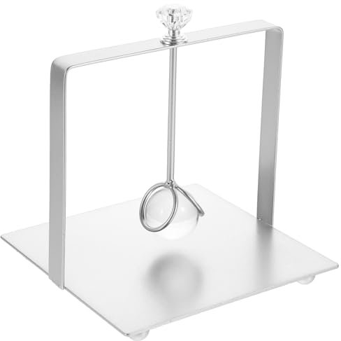 SHOWERORO Serviettenhalter Elegantem Kristallball-design Freistehend Und Dekorativ Für Küche Restaurant Und Bar Platzsparend Und Stilvoll Silberfarben
