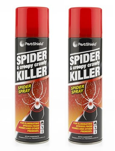 Multipack - Spider & Creepy Crawly Insect Killer Spray - No More Spider Home Pest Shield - 200ml (2, Spider Spray)