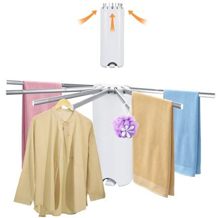Wäscheständer zur Wandmontage,Wandtrockner Platzsparend Ausziehbar,Wand Wäscheständer,Wand Wäschetrockner Ausziehbar,Wäscheständer zur Wandmontage Klappbar,Wäscheständer Klappbar für Innen Oder Außen