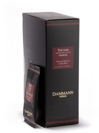 Dammann Frères® | Tè Nero Aroma Vaniglia - 24 Filtri | Tè Bustine Confezioni | Tè Nero Ceylon e Vaniglia
