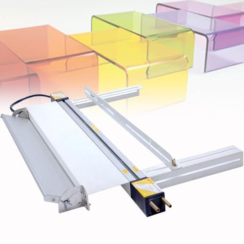 Machine de pliage de plastique acrylique PVC, épaisseur de pliage 1 mm-6 mm, 30 cm/60 cm/125 cm, chauffage PVC chaud avec support et réglage d'angle, pour outil de pliage de plastique,30cm