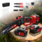 Mini Motosierra Bateria 6 y 8 Pulgadas, 8000mAh Motosierra Eléctrica, 1000W Motor Sin Escobillas Motosierra de Mano, Minimotosierras de Batería para Jardinería, Compatible con las baterías de Makita