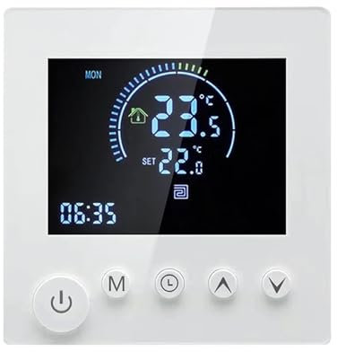 Termostato Digitale, Termostato Smart Sensore NTC LCD Touch Riscaldamento elettrico 'acqua Termoregolatore digitale Programmabile regolatore di temperatura, Termostato Ambiente Interno(Electric Heati